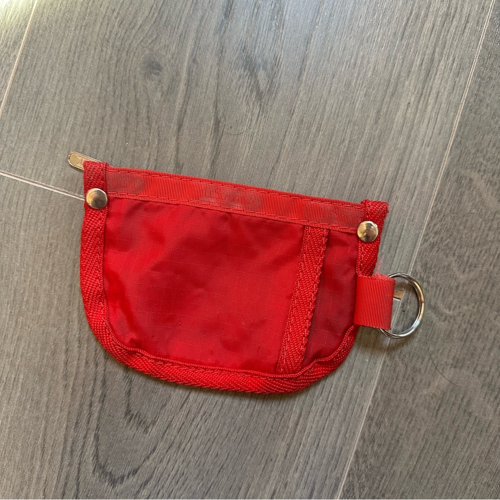 LeSportsac red card coin keychain holder